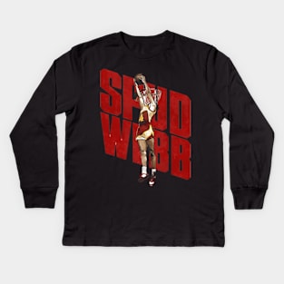 Spud Webb Atlanta Dunk Kids Long Sleeve T-Shirt